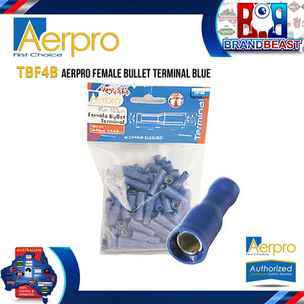 Aerpro TBF4B Female Bullet Terminal Blue