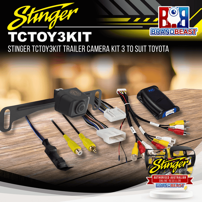 Stinger TCTOY3KIT Trailer Camera Kit 3 To Suit Toyota