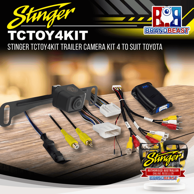 Stinger TCTOY4KIT Trailer Camera Kit 4 To Suit Toyota