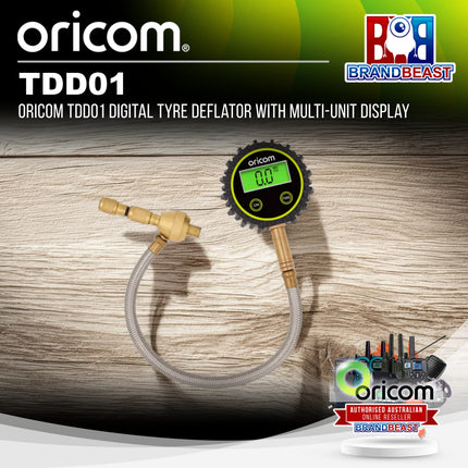 Oricom TDD01 Digital Tyre Deflator with Multi-Unit Display