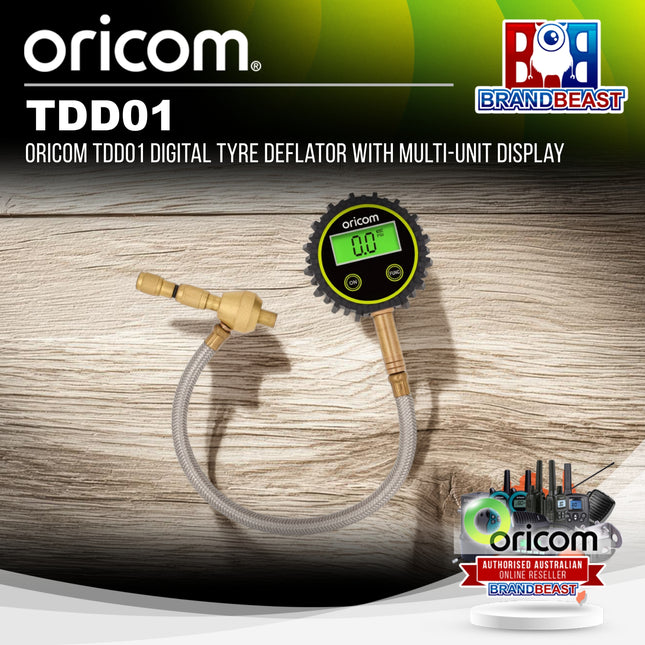 Oricom TDD01 Digital Tyre Deflator with Multi-Unit Display