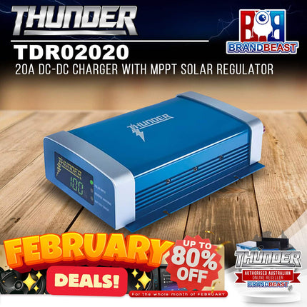 Thunder TDR02020 20A DC-DC Charger With MPPT Solar Regulator