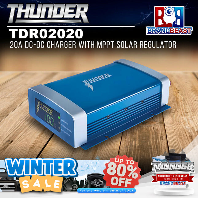 Thunder TDR02020 20A DC-DC Charger With MPPT Solar Regulator