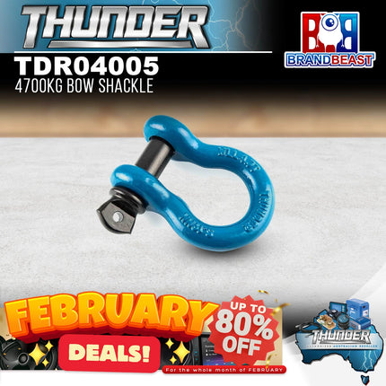 Thunder TDR04005 Bow Shackle - 4700KG