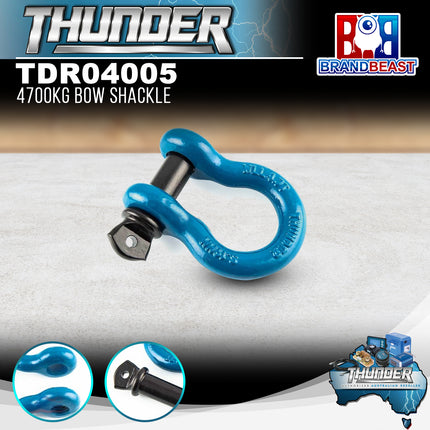 Thunder TDR04005 Bow Shackle - 4700KG