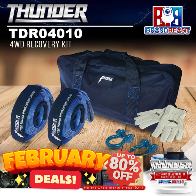 Thunder TDR04010 4WD Recovery Kit - 8000KG