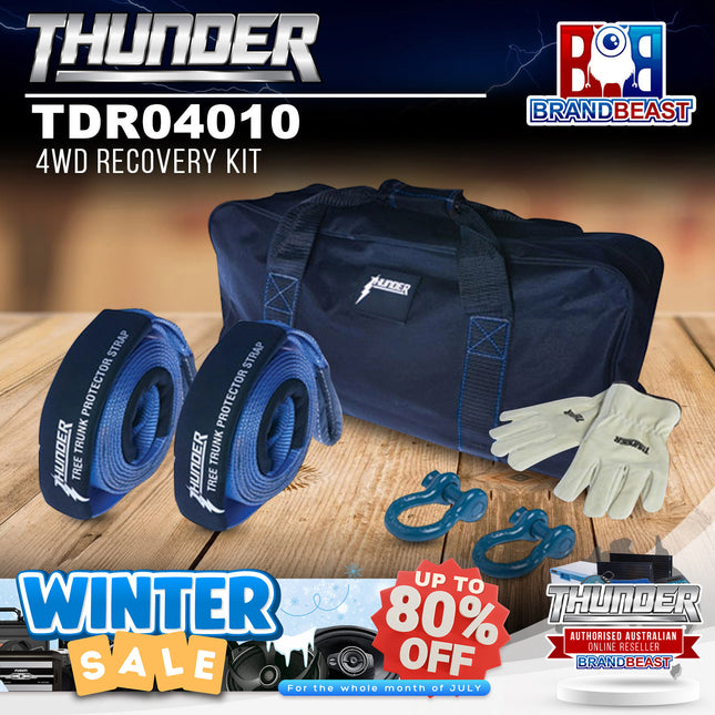 Thunder TDR04010 4WD Recovery Kit - 8000KG