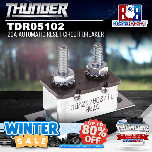 Thunder TDR05102 20A Automatic Reset Circuit Breaker