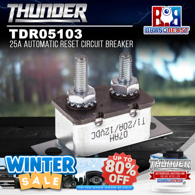 Thunder TDR05103 25A Automatic Reset Circuit Breaker