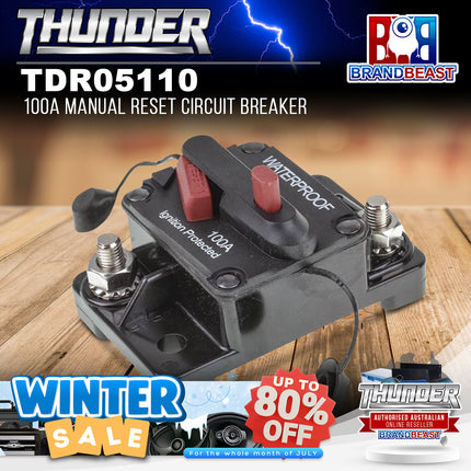 Thunder TDR05110 100A Manual Reset Circuit Breaker