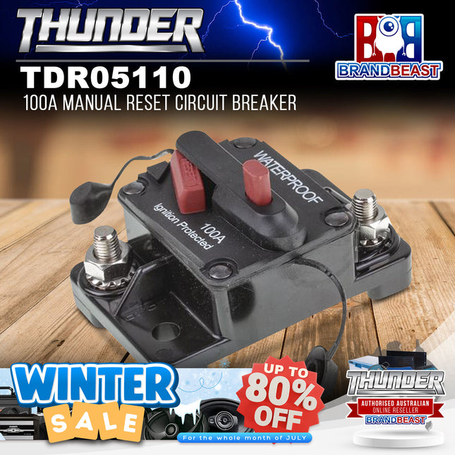 Thunder TDR05110 100A Manual Reset Circuit Breaker