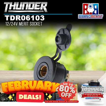 Thunder TDR06103 16A Merit Socket - 12/24V