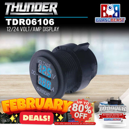 Thunder TDR06106 12/24 Volt/Amp Display