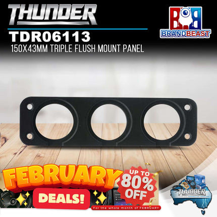 Thunder TDR06113 150x43mm Triple Flush Mount Panel