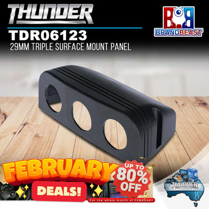 Thunder TDR06123 29mm Triple Surface Mount Panel