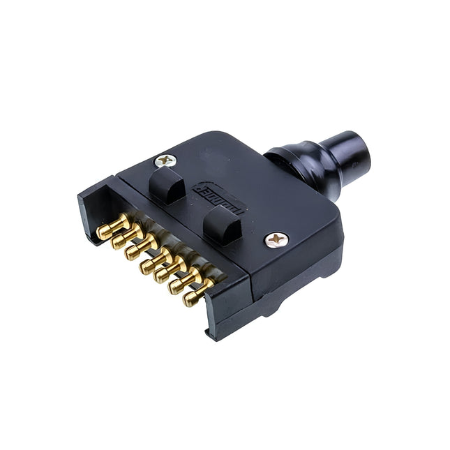 Thunder TDR06905 7 Pin Plastic Flat Trailer Plug