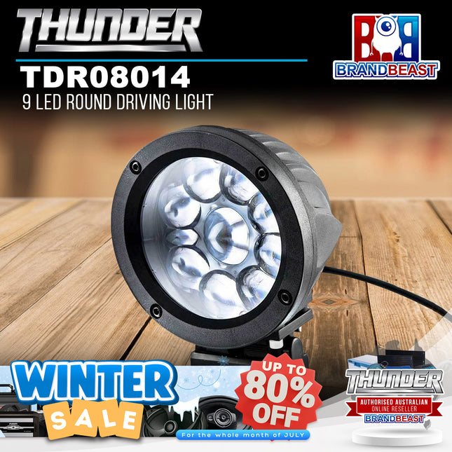 Thunder TDR08014 9 LED Round Driving Light