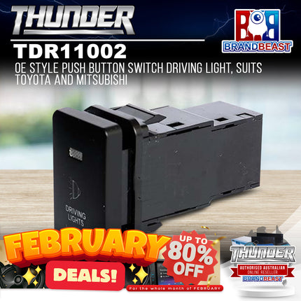 Thunder TDR11002 OE Style Push Button Switch Driving Light