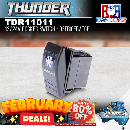 Thunder TDR11011 12/24V Rocker Switch - Refrigerator