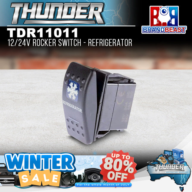 Thunder TDR11011 12/24V Rocker Switch - Refrigerator