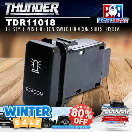 Thunder TDR11018 OE Style Push Button Switch Beacon, Suits Toyota