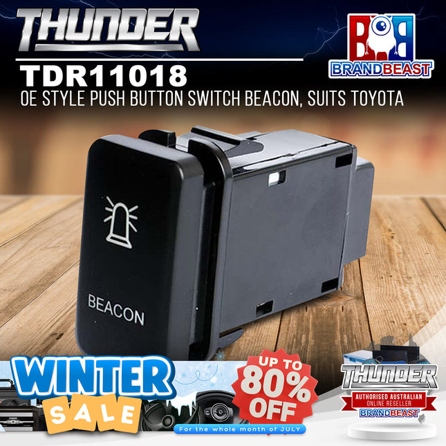 Thunder TDR11018 OE Style Push Button Switch Beacon, Suits Toyota