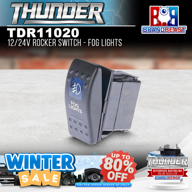 Thunder TDR11020 12/24V Rocker Switch - Fog Lights