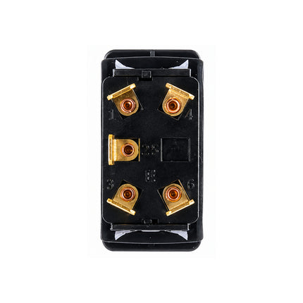Thunder TDR11047 Rocker Switch Off Mom On SPST 12/24V Blue Illuminated