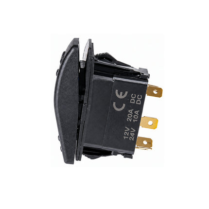 Thunder TDR11047 Rocker Switch Off Mom On SPST 12/24V Blue Illuminated