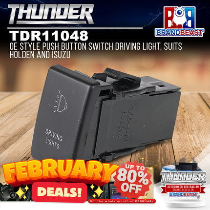 Thunder TDR11048 OE Style Push Button Switch Driving Light