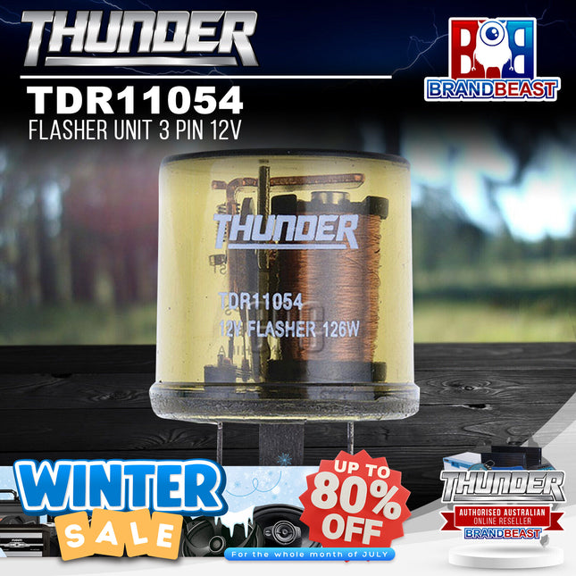 Thunder TDR11054 Flasher Unit 3 Pin 12V