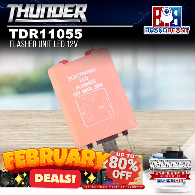 Thunder TDR11055 Flasher Unit LED 12V