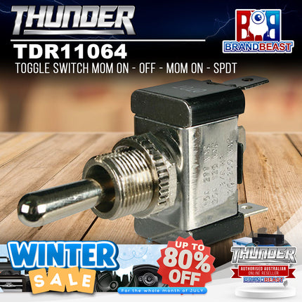 Thunder TDR11064 Toggle Switch Mom On - Off - Mom On - SPDT
