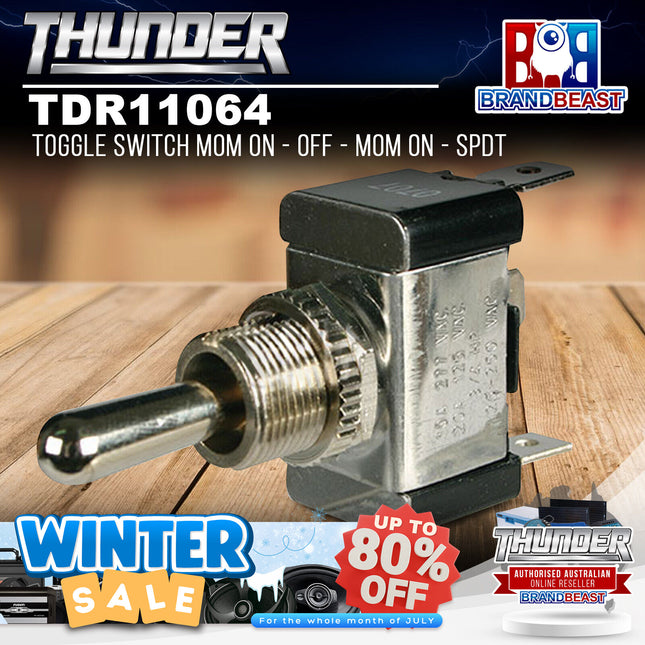 Thunder TDR11064 Toggle Switch Mom On - Off - Mom On - SPDT