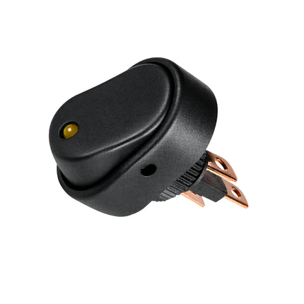 Thunder TDR11070 Rocker Switch On/Off SPST Amber Illuminated