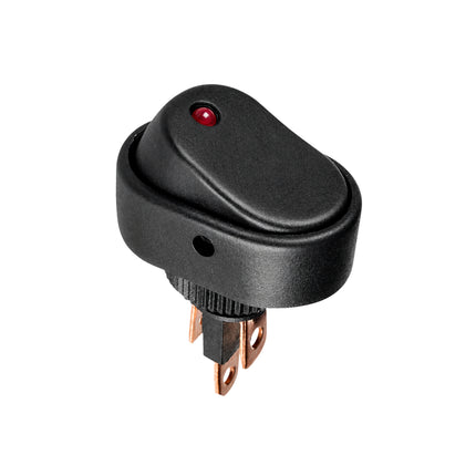 Thunder TDR11071 Rocker Switch On/Off SPST Red Illuminated