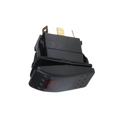 Thunder TDR11074 Rocker Switch On/Off SPST Red Illuminated