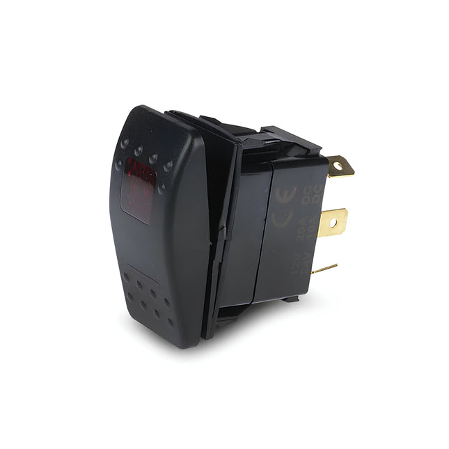 Thunder TDR11074 Rocker Switch On/Off SPST Red Illuminated