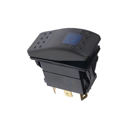 Thunder TDR11075 Rocker Switch On/Off SPST Blue Illuminated