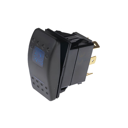 Thunder TDR11075 Rocker Switch On/Off SPST Blue Illuminated