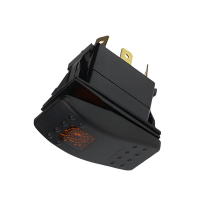 Thunder TDR11076 Rocker Switch On/Off SPST Amber Illuminated