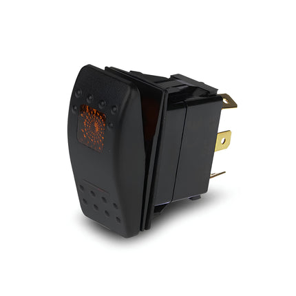 Thunder TDR11076 Rocker Switch On/Off SPST Amber Illuminated