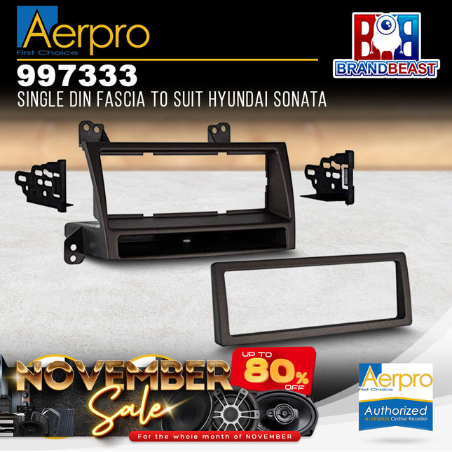 Aerpro 997333 Single DIN Facia Kit to Suit Hyundai Sonata