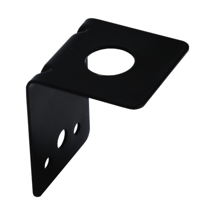 RFI TLM-5 Black Stainless Steel L Guard Bracket - Universal 16mm Hole Trunk Lip Mount Antenna Bracket with Professional Black Finish and Self-Drilling Hardware for Sedan, Hatchback, and Wagon UHF CB Installation