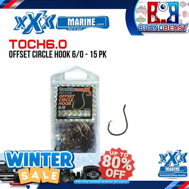 XXX Marine TOCH6.0 Offset Circle Hook 6/0 15 Pack TOCH60