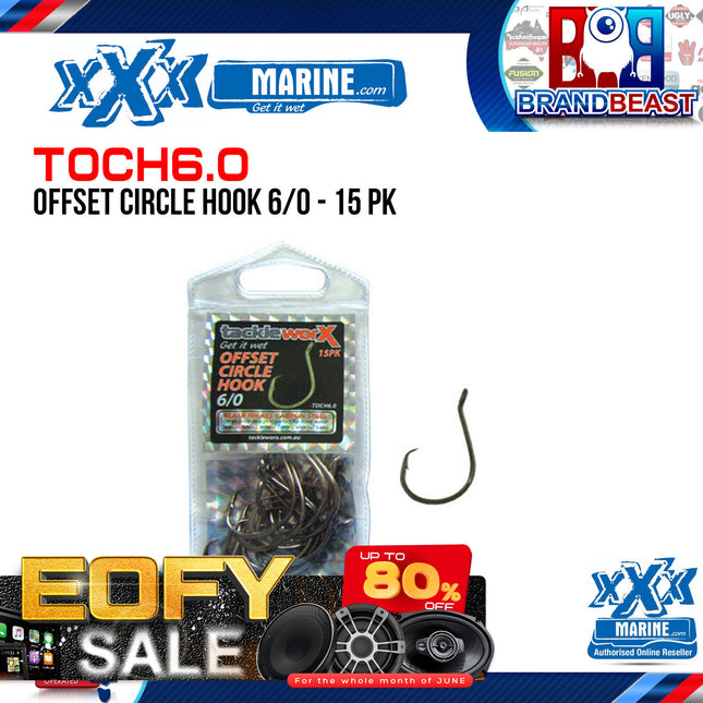 XXX Marine TOCH6.0 Offset Circle Hook 6/0 15 Pack TOCH60