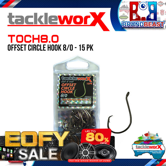XXX Marine TOCH8.0 Offset Circle Hook 8/0 15 Pack TOCH80