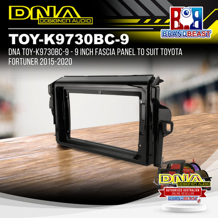 DNA TOY-K9730BC-9 - 9 Inch Fascia Panel To Suit Toyota Fortuner 2015-2020