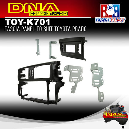DNA TOY-K701 Double DIN Fascia Panel To Suit Toyota Prado