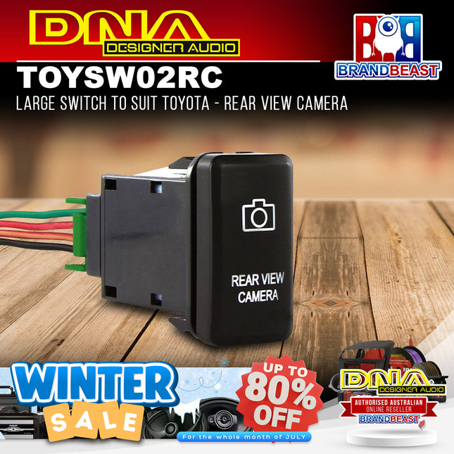 DNA TOYSW02RC Large Switch To Suit Toyota - Rear View Camera